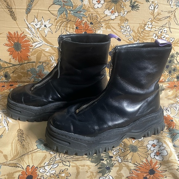 Eytys leather platform boots - Picture 3 of 6